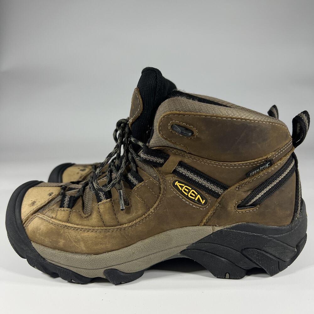 KEEN Targhee II Mid Waterproof Mens US Sz 8 Leather Textile Hiking Boots 1008418 - Picture 2 of 13